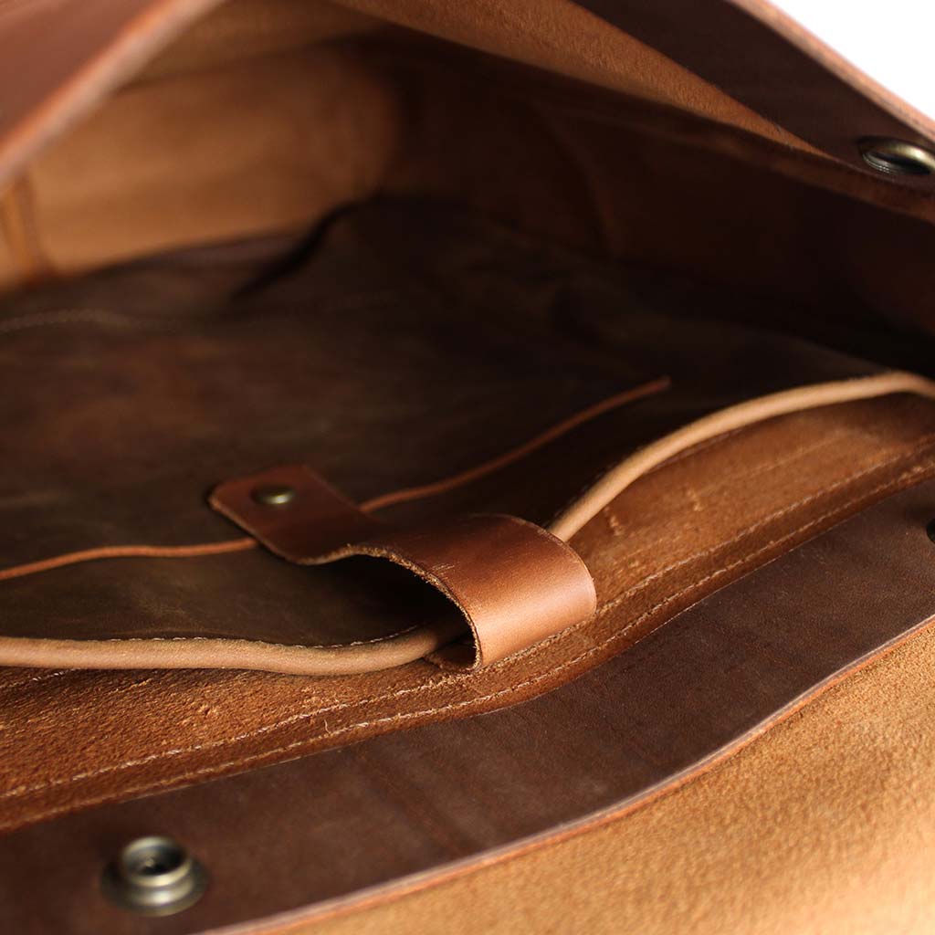 Mochila de Cuero Mujer Morral Mochila Notebook Hombre Café