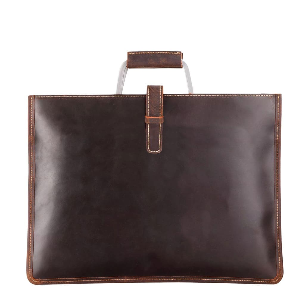 maletín ejecutivo mujer hombre de cuero