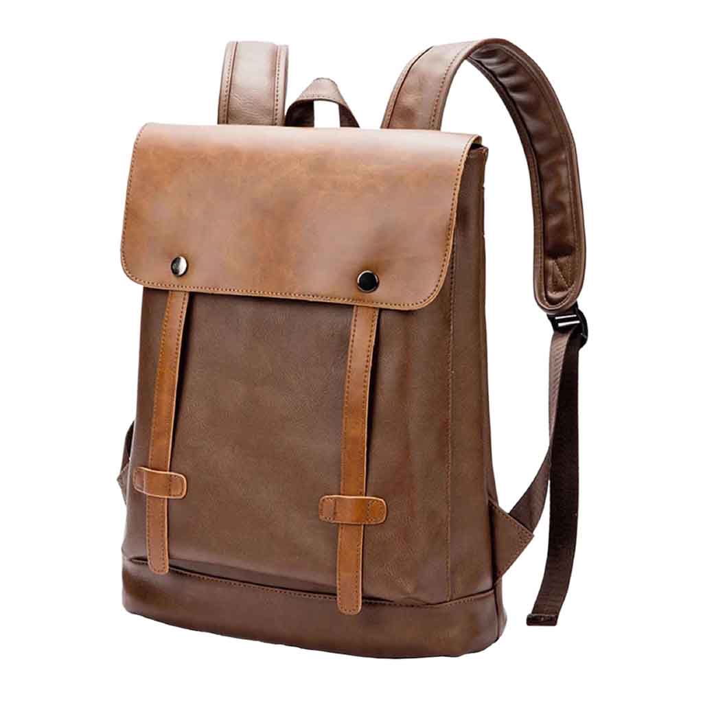 Mochila Bolso Ejecutivo Elegante Cuero Color Café