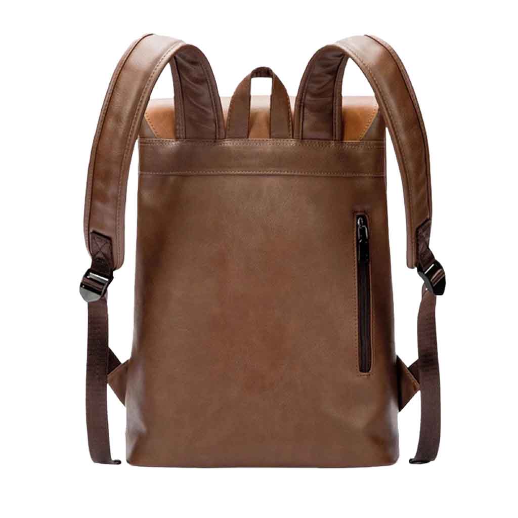 Mochila Bolso Ejecutivo Elegante Cuero Color Café