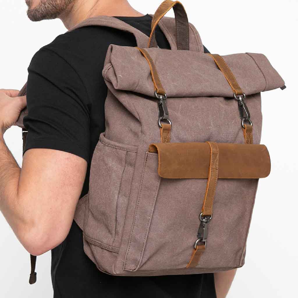 Mochila Notebook Juvenil Lona con Ganchos