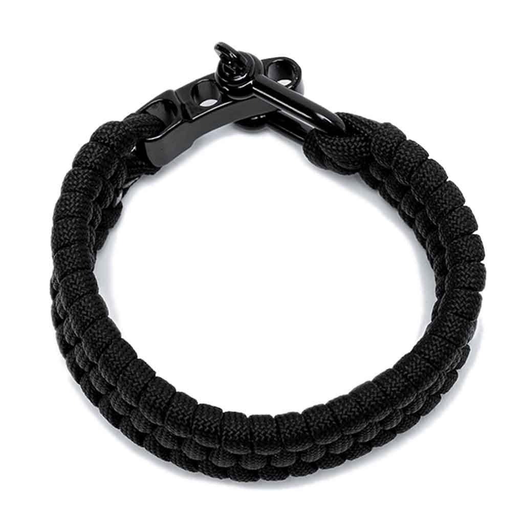 Pulsera De Cuerda Negra Hombre Grillete Modelo 2019