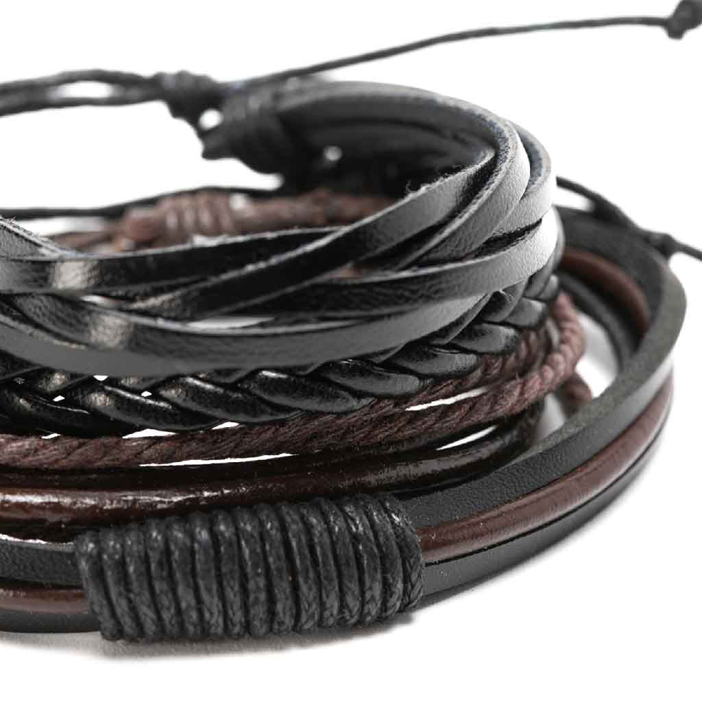 Pulseras Brazaletes Cuero Hombre Mujer Moda Juvenil 2019