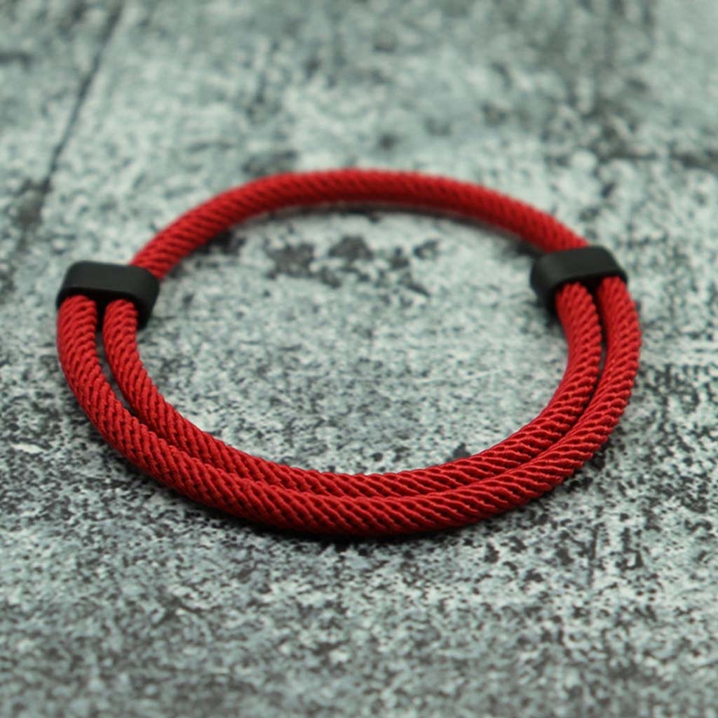 Pulseras Hombre Mujer Pulsera Roja Protección Ajustable