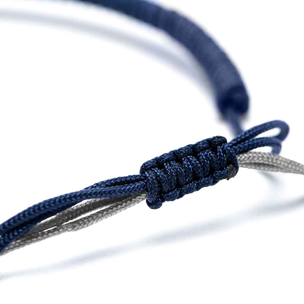 Pulsera Budista Para La Suerte Azul/gris Feng Shui