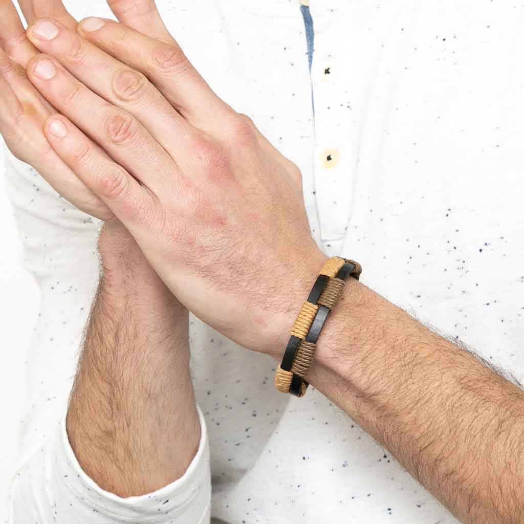 Pulseras De Cuero E Hilos Hombre Mujer Moda 2019