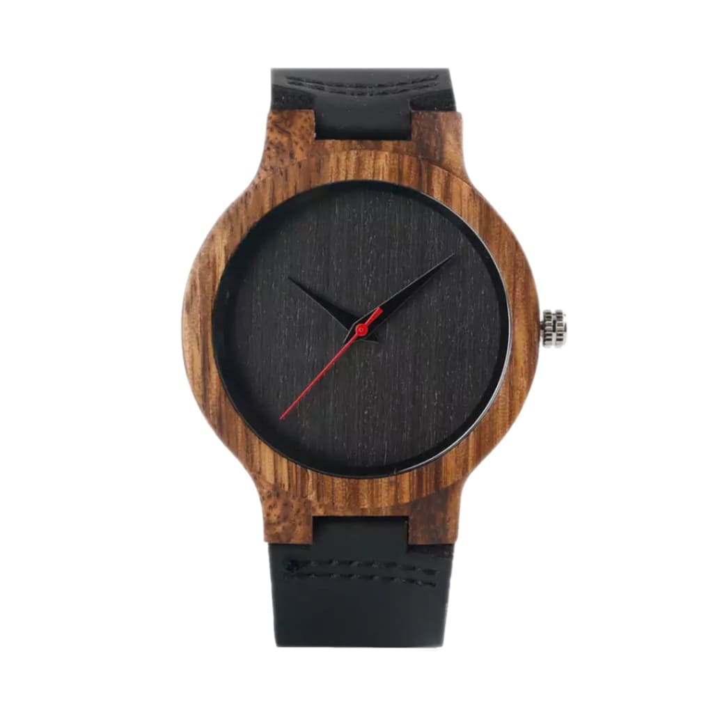 Reloj Exclusivo De Madera Hombres En Color Negro