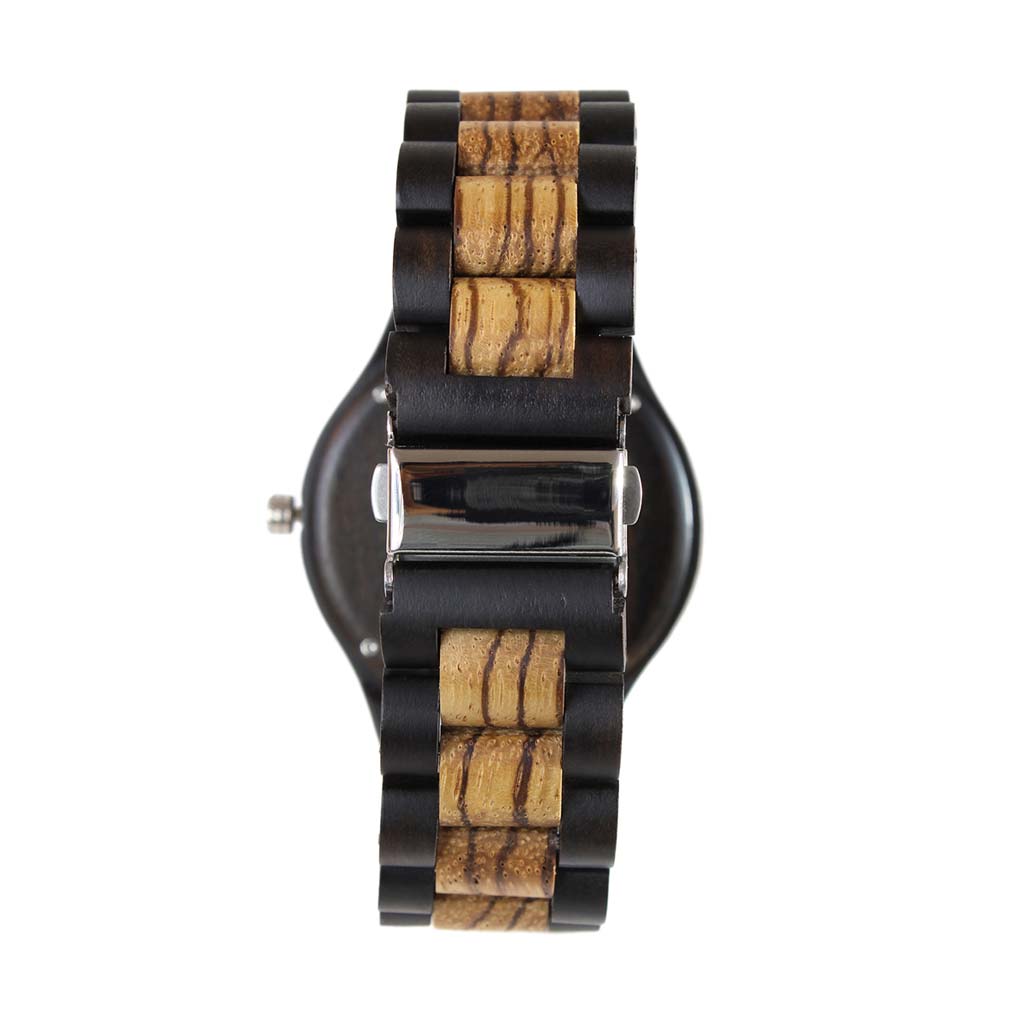 Reloj Analogo Hombre Reloj Hombres Madera Café Negro