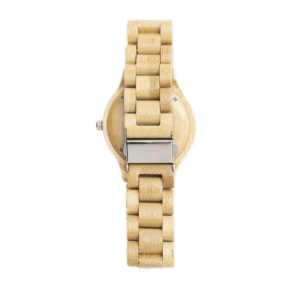 Reloj Analogico Hombre Unisex Bisel de Lujo Madera