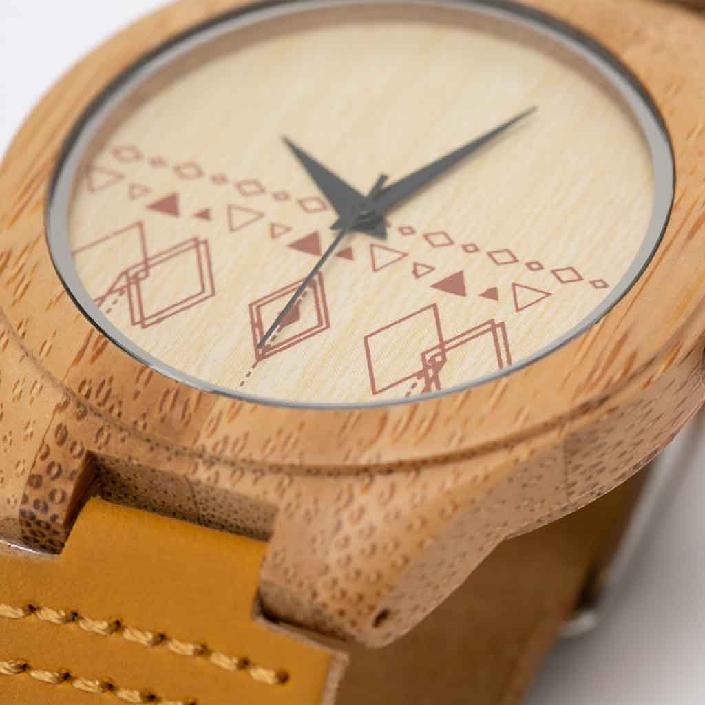 Reloj De Madera Juvenil Modelo Minimalista