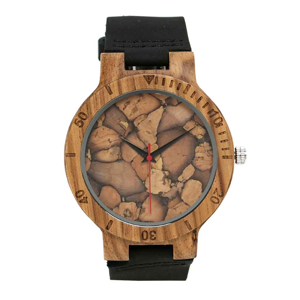 Reloj De Madera Y Corcho Elegante Hombre Moderno 2019