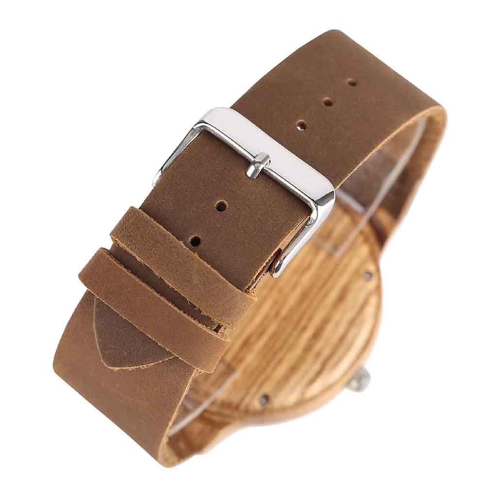 Reloj Madera y Corcho con Bisel Grabado