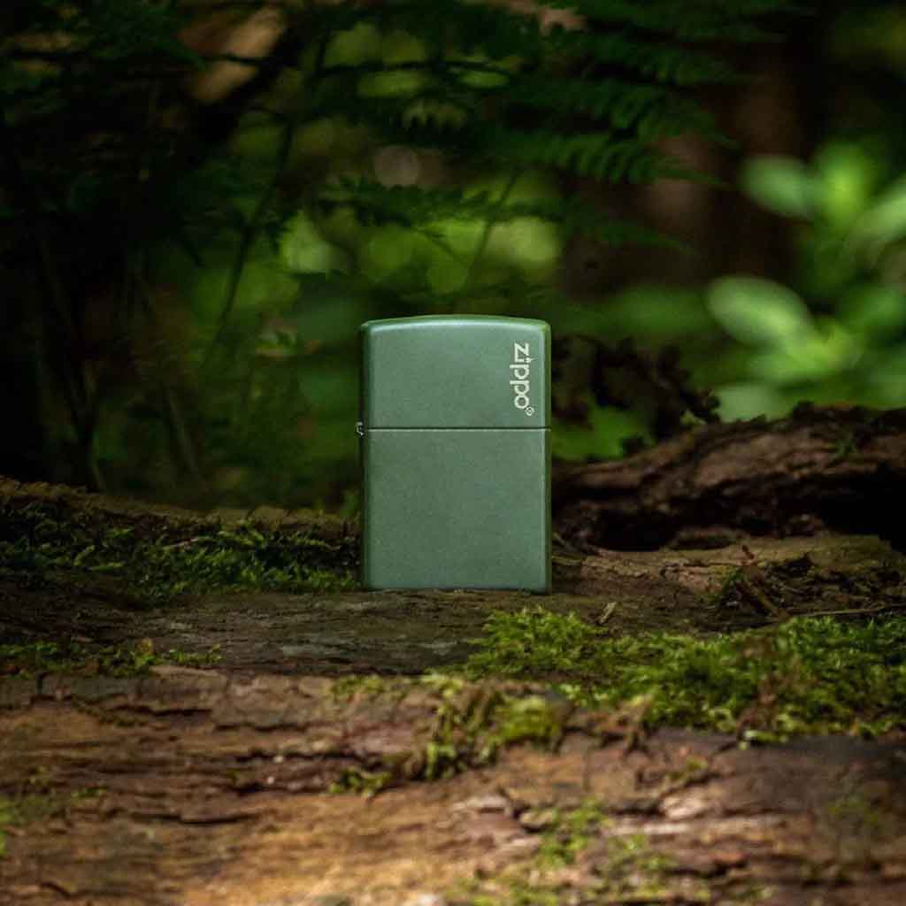Encendedor Zippo Lighter Classic Green Matte Zippo Logo