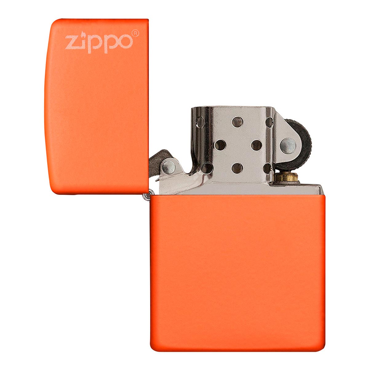 Encendedor Zippo Classic Orange Matte with Logo Naranja