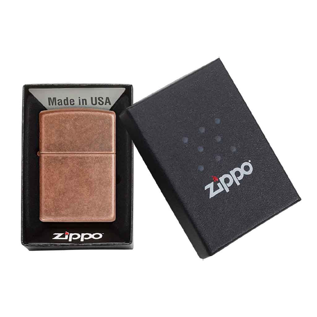 Encendedor Zippo Lighter Classic Antique Copper Cobre