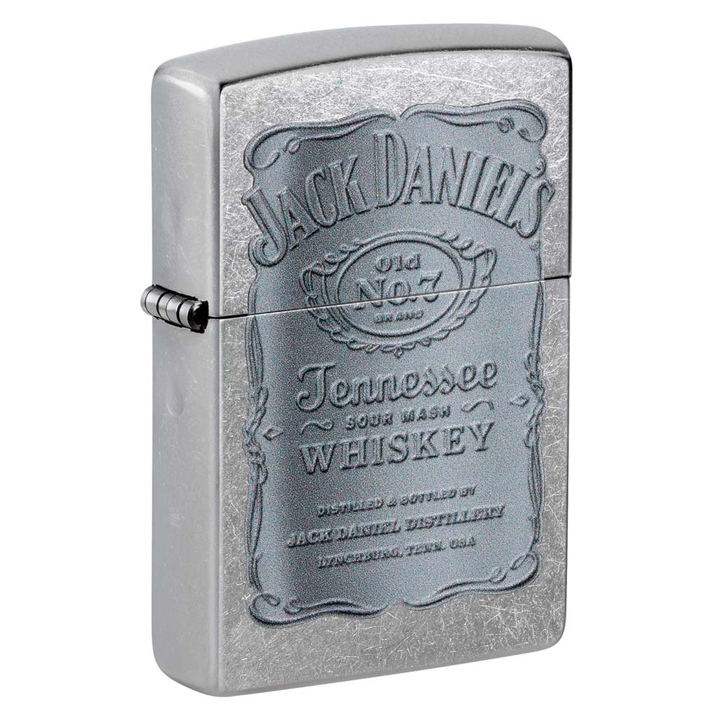 Encendedor Zippo Jack Daniel's Street Chrome Etiqueta