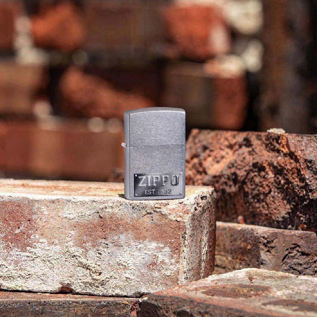 Encendedor Zippo Lighter Design Street Chrome Logo EST 1932
