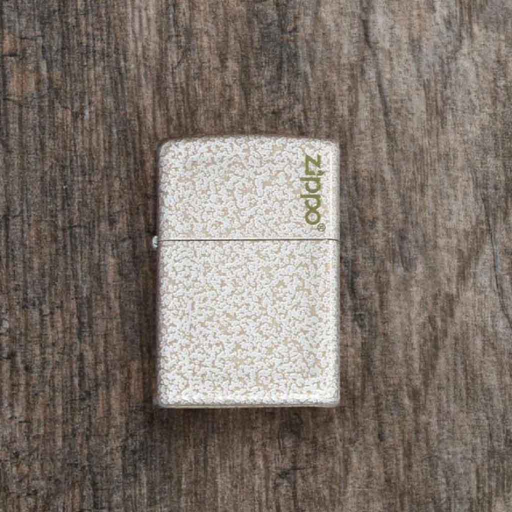 Encendedor Zippo Lighter Classic Mercury Glass Logo Blanco