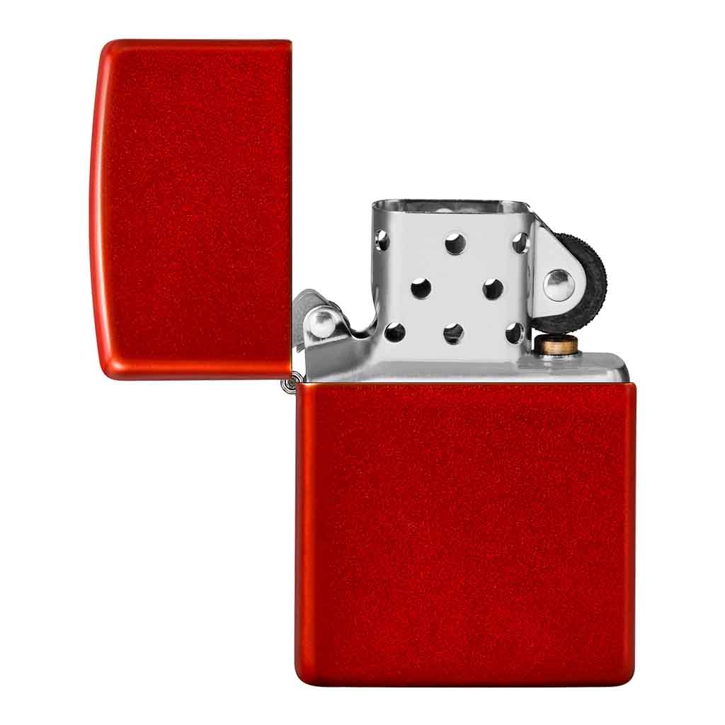 Encendedor Zippo Lighter Classic Metallic Red Rojo