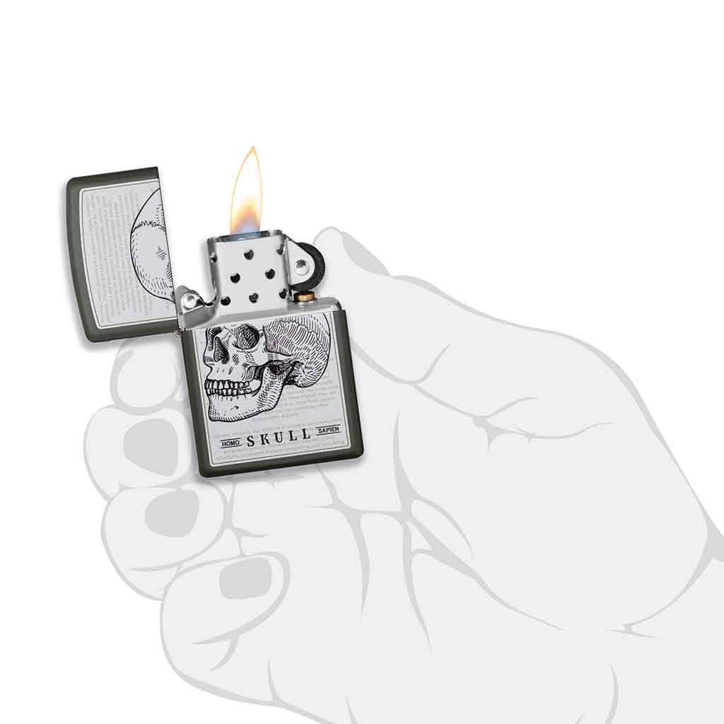 Encendedor Zippo Lighter Skull Design