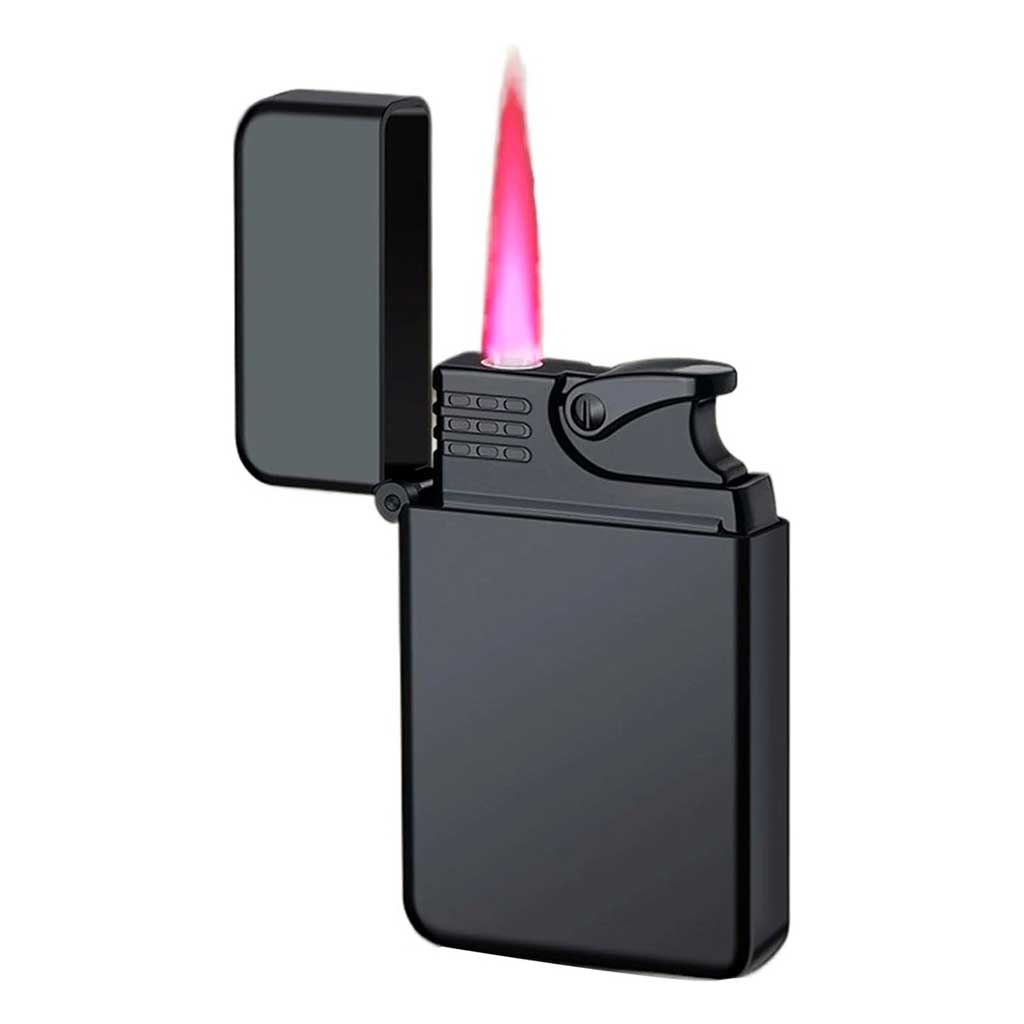 Encendedor Negro tipo Soplete + Recarga Gas Ronson 300ml