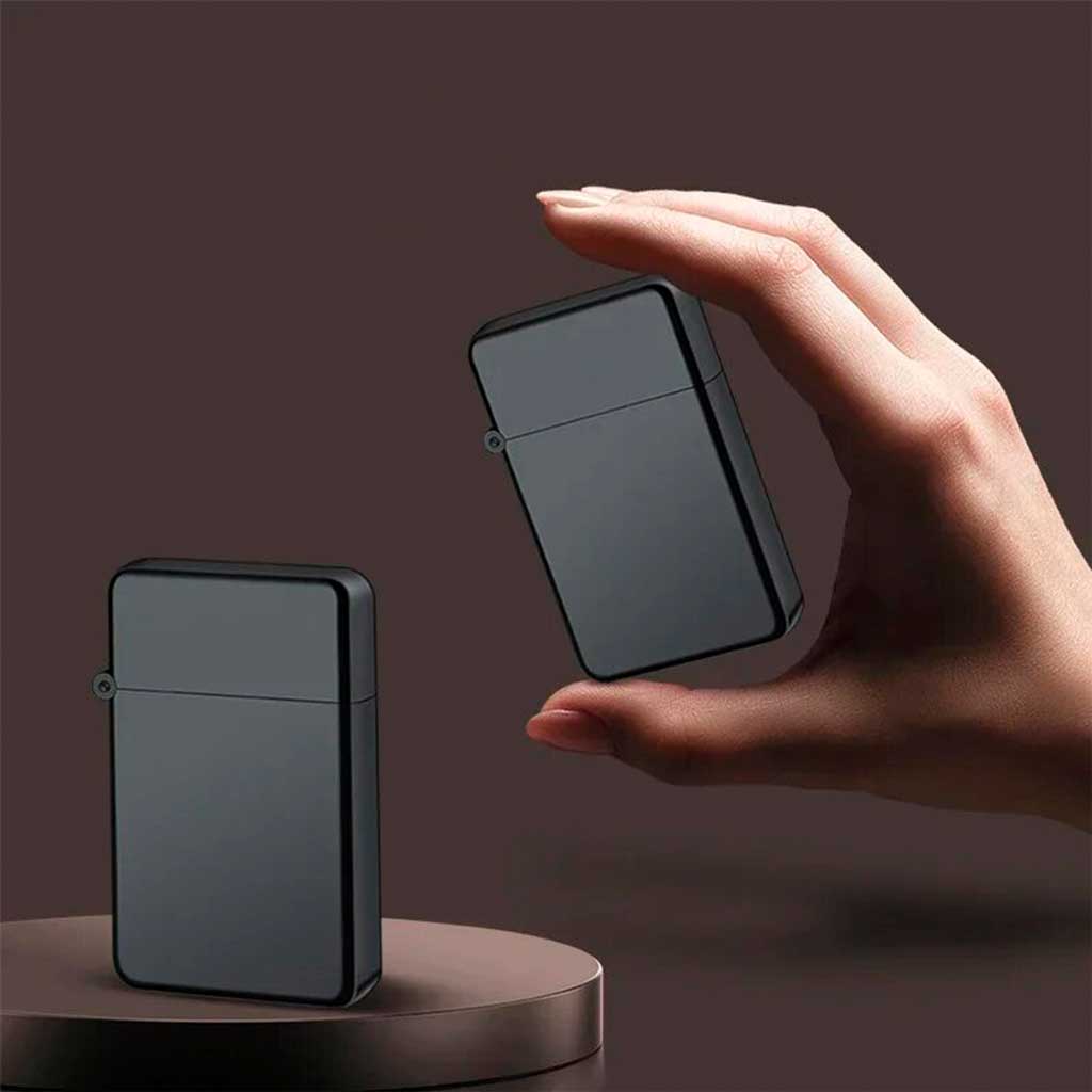 Encendedor Negro tipo Soplete + Recarga Gas Ronson 300ml