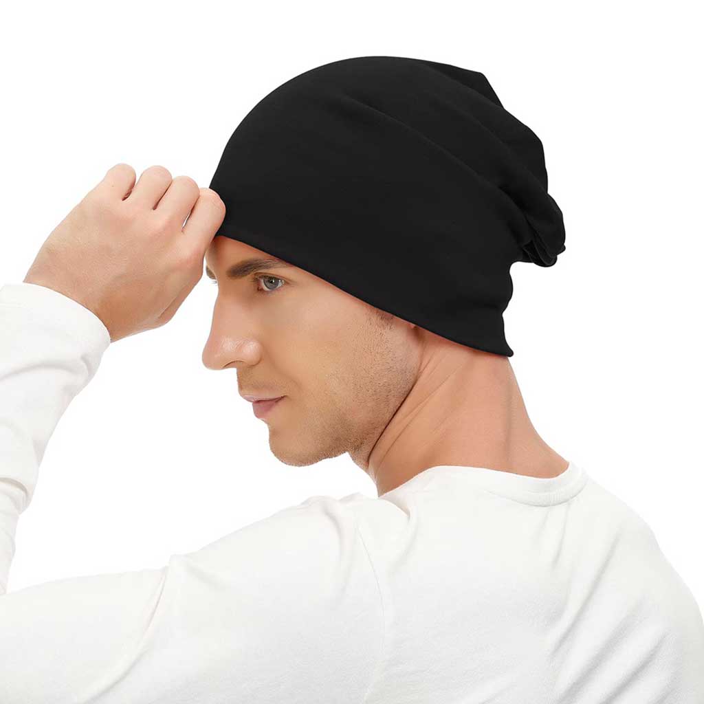 Gorro Beanie Largo Liso Unicolor Negro