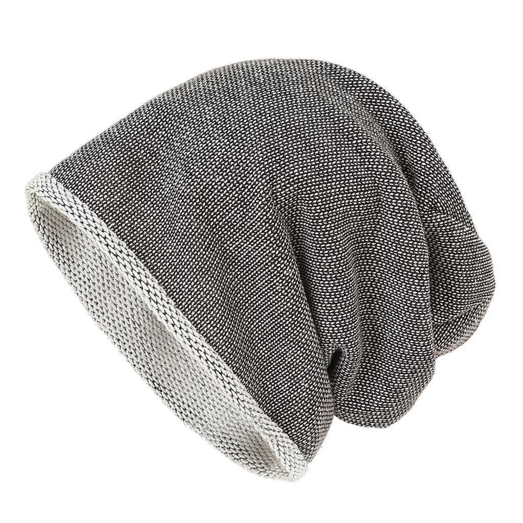 Gorro Slouchy Tejido Doble Color Negro
