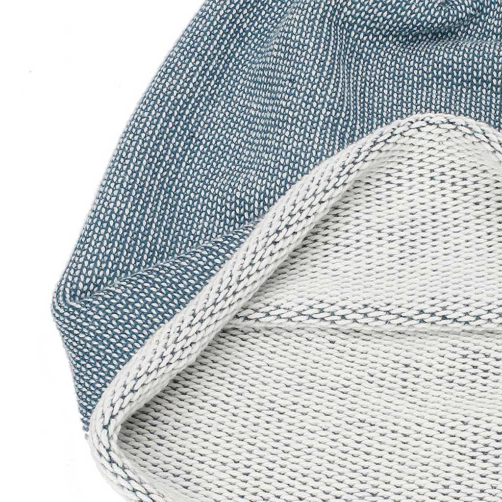 Gorro Slouchy Tejido Doble Color Gris