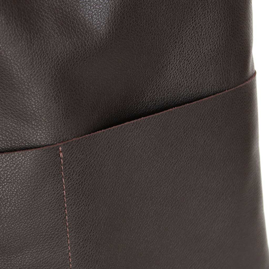 Bolso Tote Bag Cuero Natural Marrón