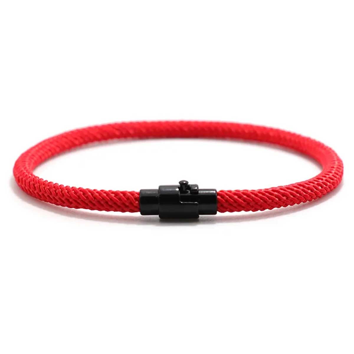 Pulseras Rojas Cordón con Broche y Pulsera Howlita Elástica