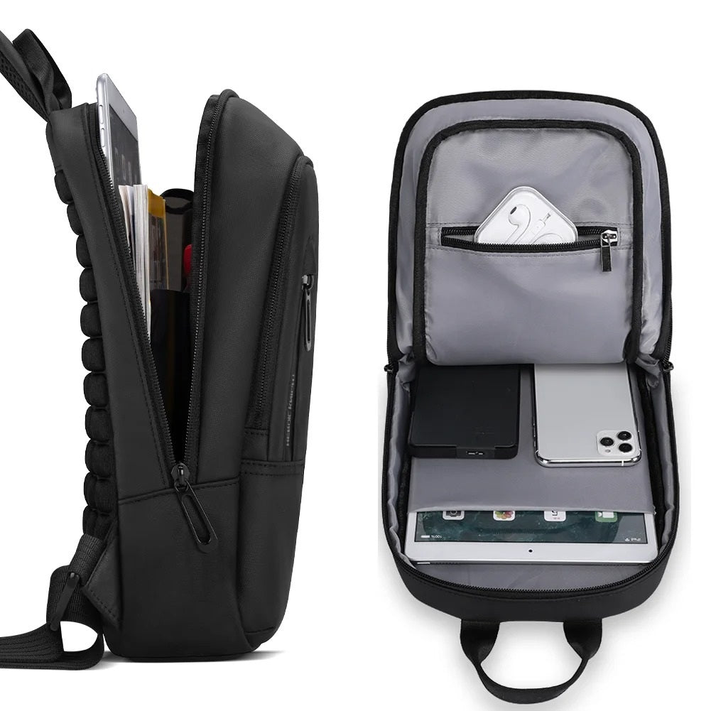 Bolso Banano Cruzado Impermeable Usb Riñonera Antirrobo