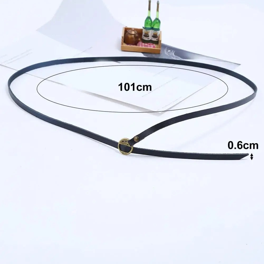 Pulseras De Cuero Larga Vintage  Hombre Mujer Negra