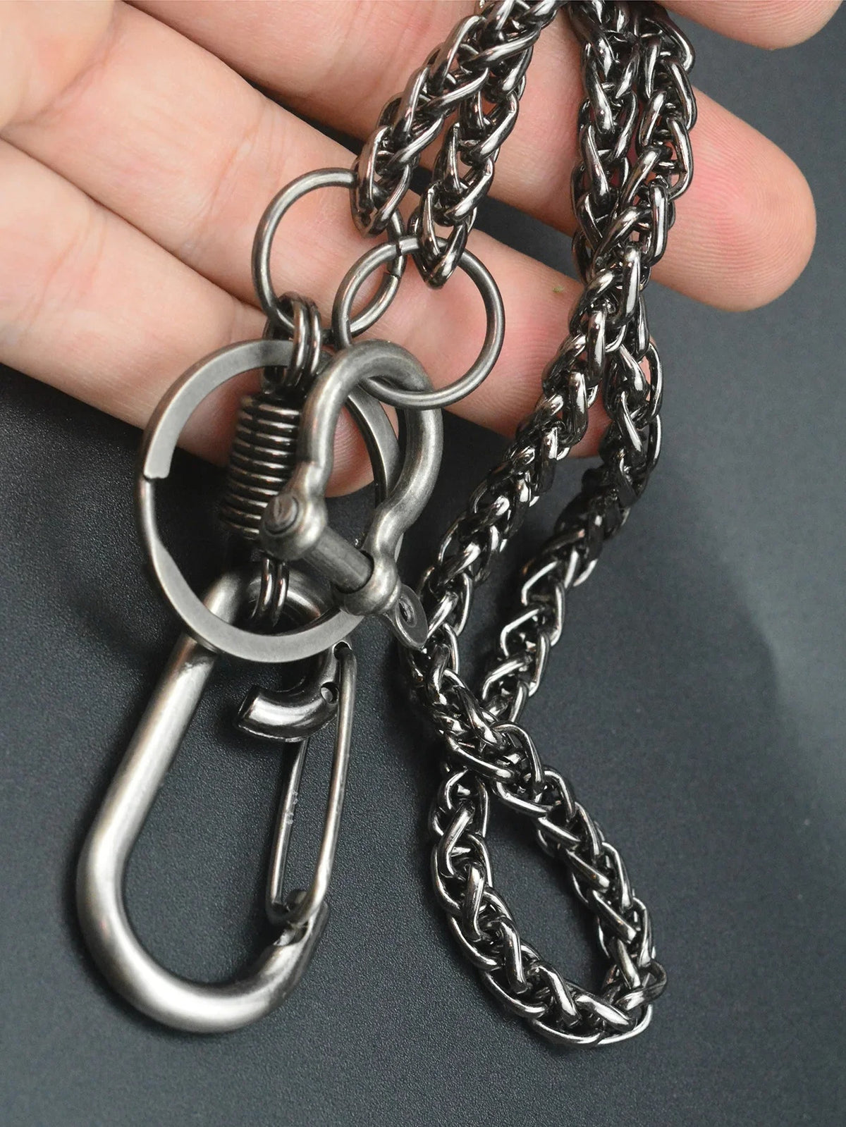 Llavero de la cintura de la cadena pantalones de la serpiente gruesa