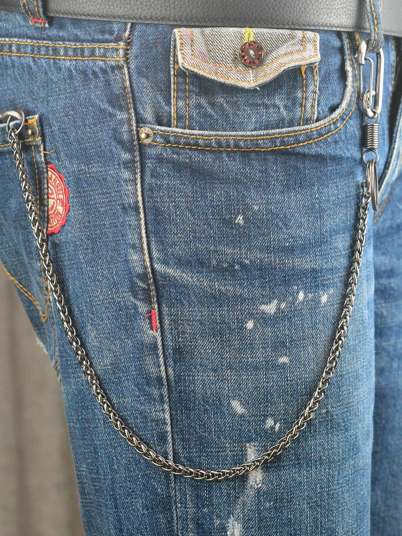 Llavero de la cintura de la cadena pantalones de la serpiente gruesa