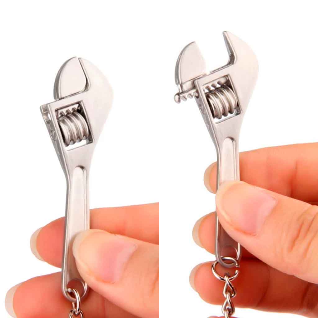 Llavero de Llave Inglesa Funcional Metálica