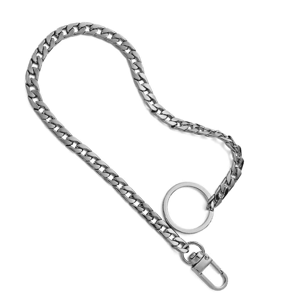 Cadena Llavero de Metal para Llaves o Billeteras Color Plata