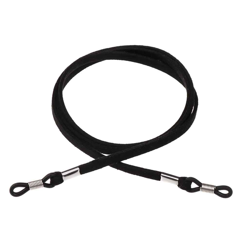 Strap Sujetador para Lentes de Cuero Negro