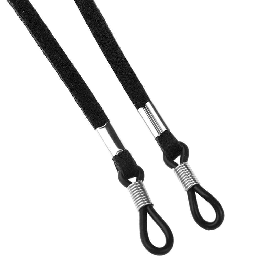 Strap Sujetador para Lentes de Cuero Negro