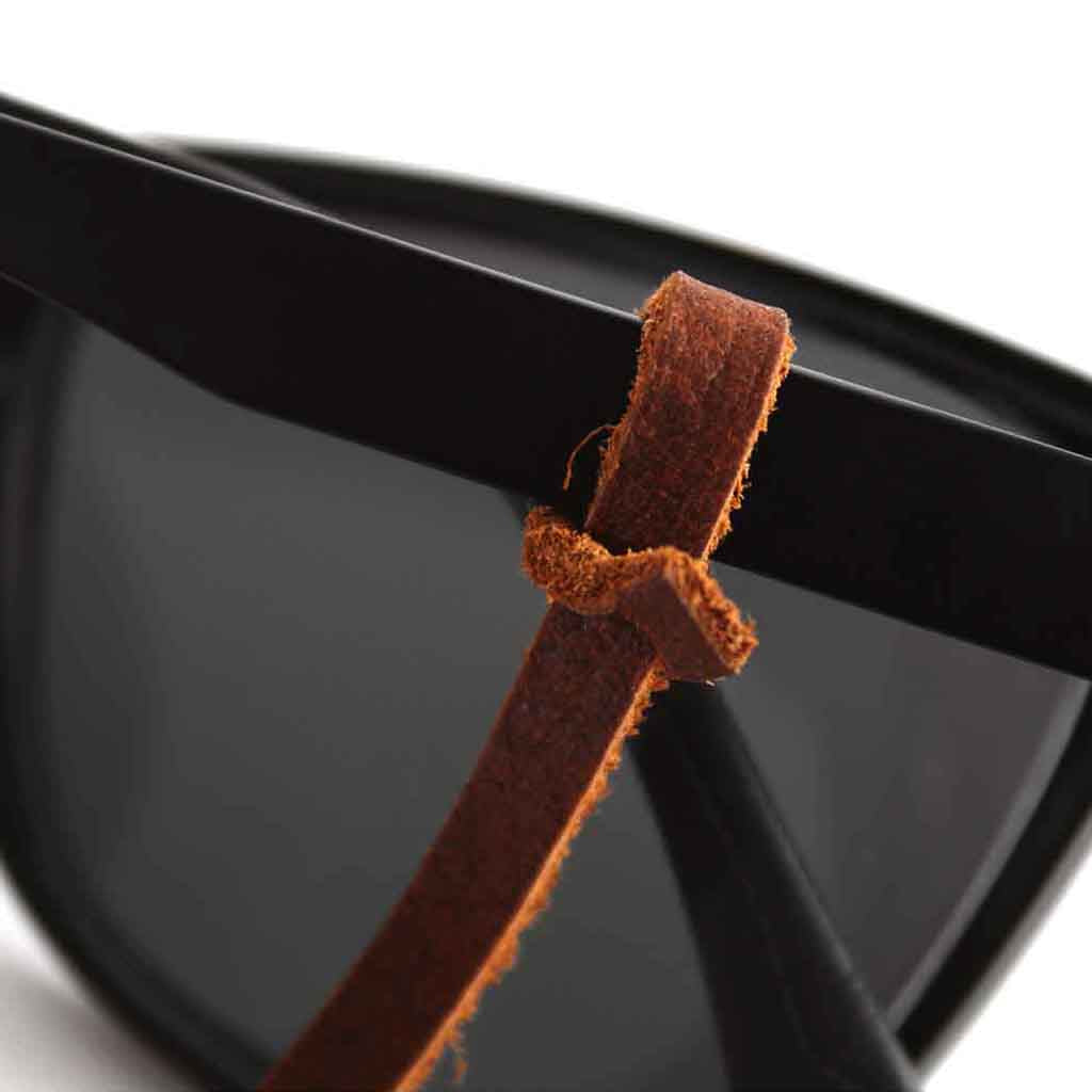 Strap Cuero Sujetador Strap para Lentes Café