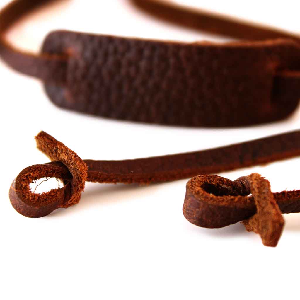 Strap Cuero Sujetador Strap para Lentes Café