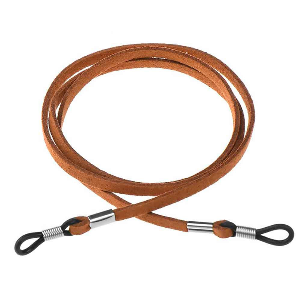 Strap Cuero Café Sujetador de Lentes de Sol Anteojos