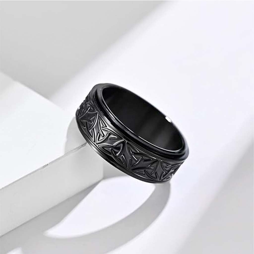 Anillos Hombre Mujer Vikingos Acero Anitestres Ansiedad