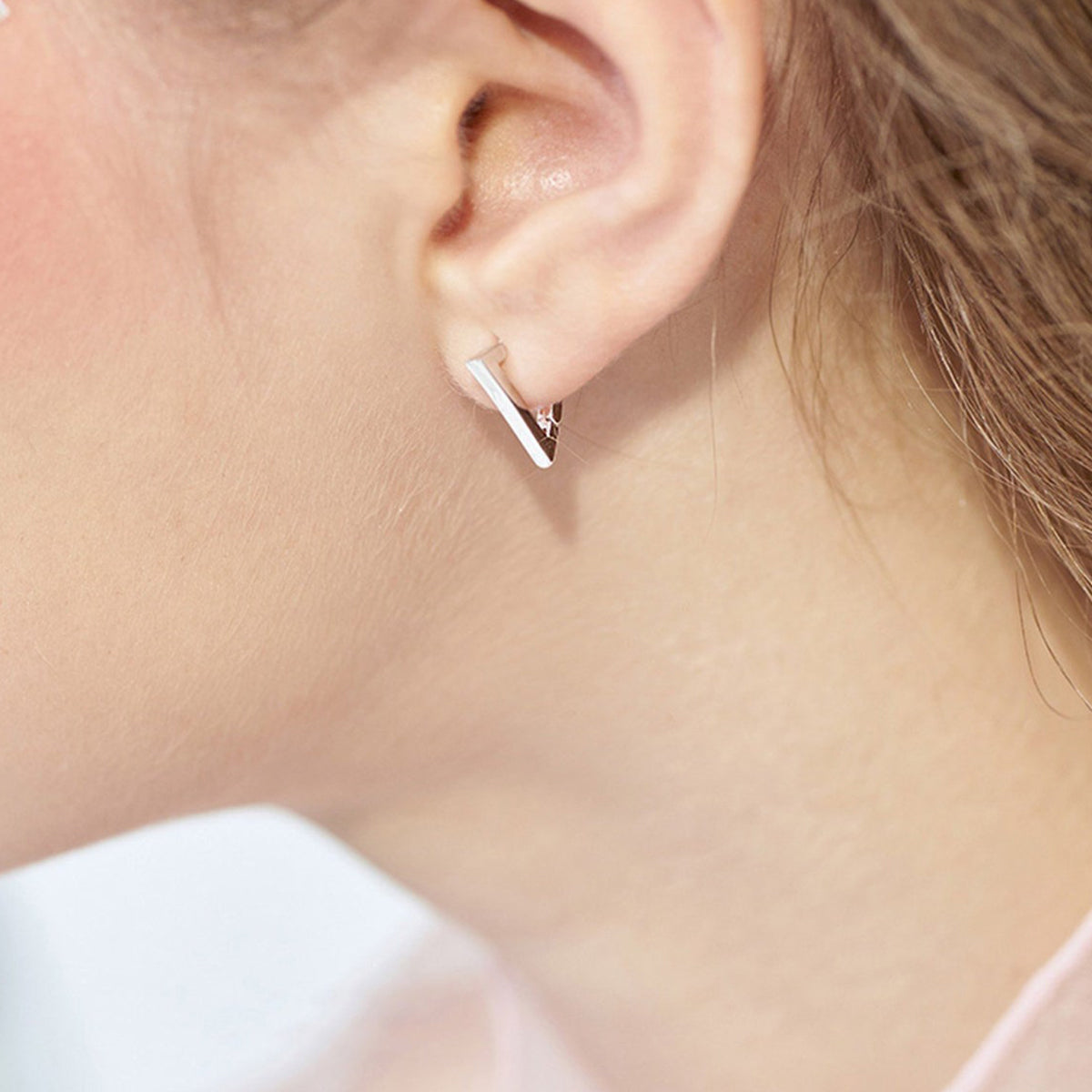 Pack x6 Pares Aros Acero Plateado Modelos Varios