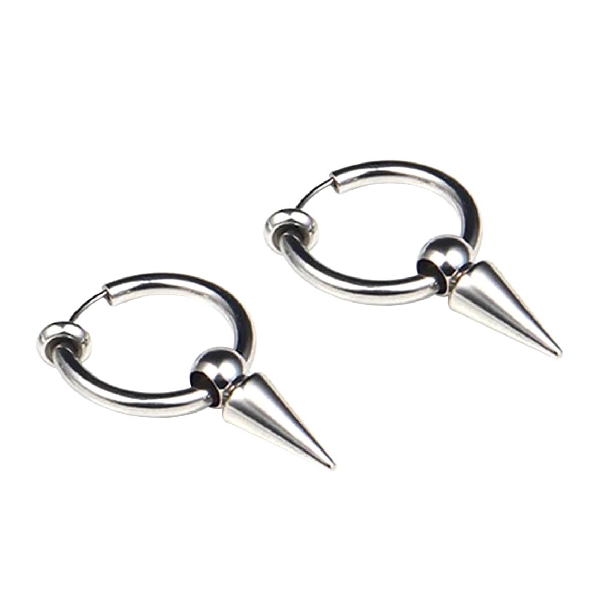 Pack de Aros Acero Plateado x3 Pares Modelos Varios