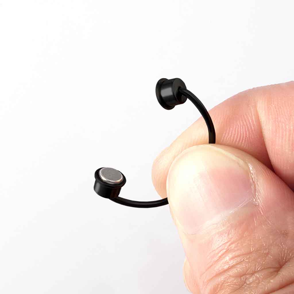 Piercing Magnético Falso para Nariz Argolla Negro