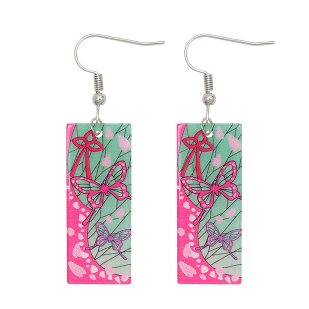 Aros Anime Colgantes Mariposas Kimetsu No Yaiba Kanao