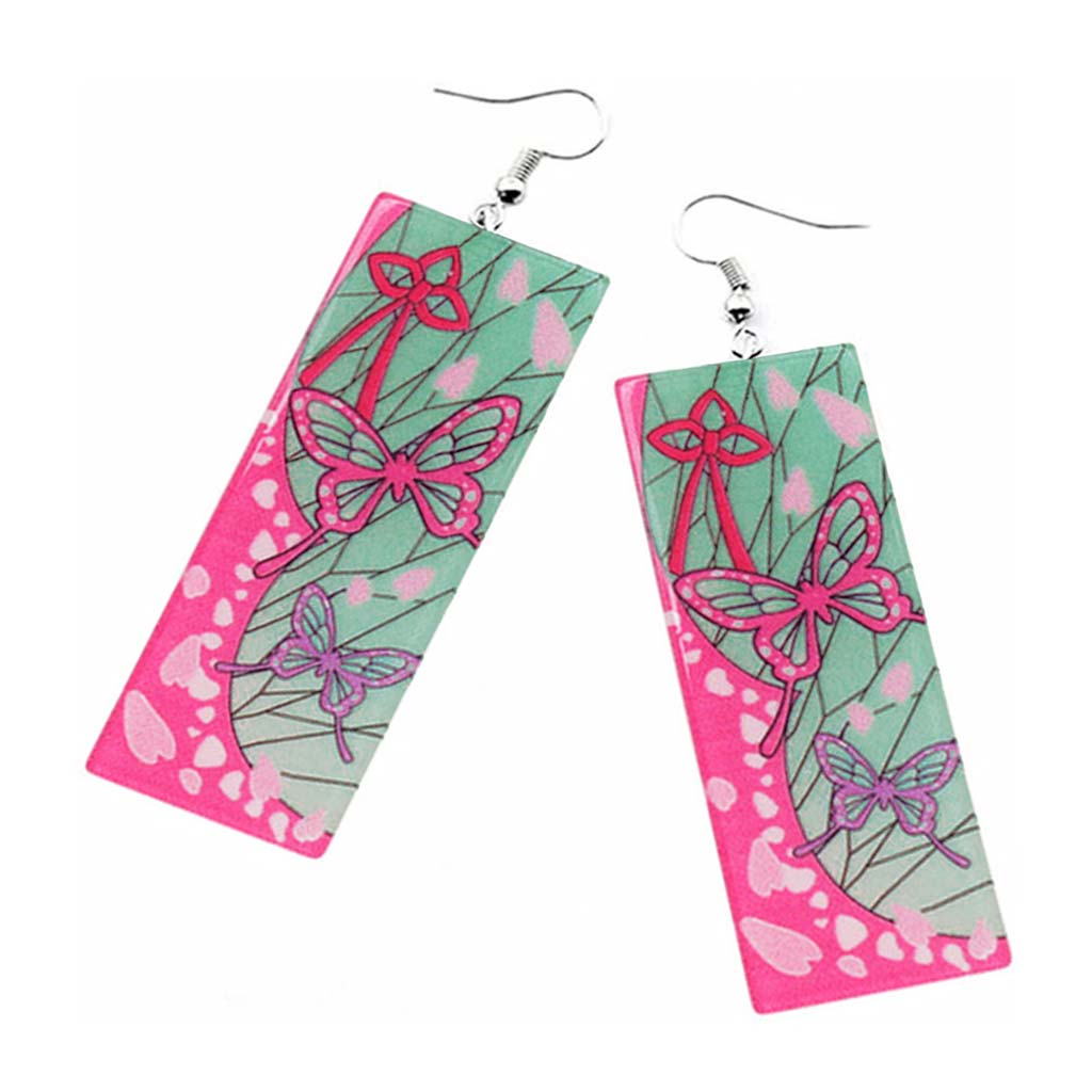 Aros Anime Colgantes Mariposas Kimetsu No Yaiba Kanao