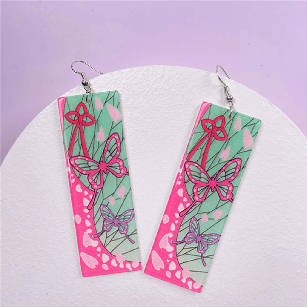 Aros Anime Colgantes Mariposas Kimetsu No Yaiba Kanao