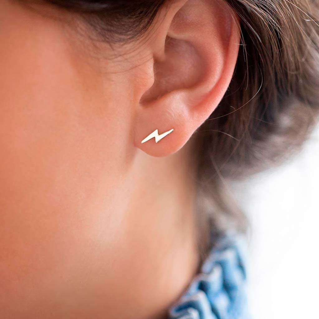 Aros de Acero Aros Mujer Plata Aros Hombre Piercing Rayo